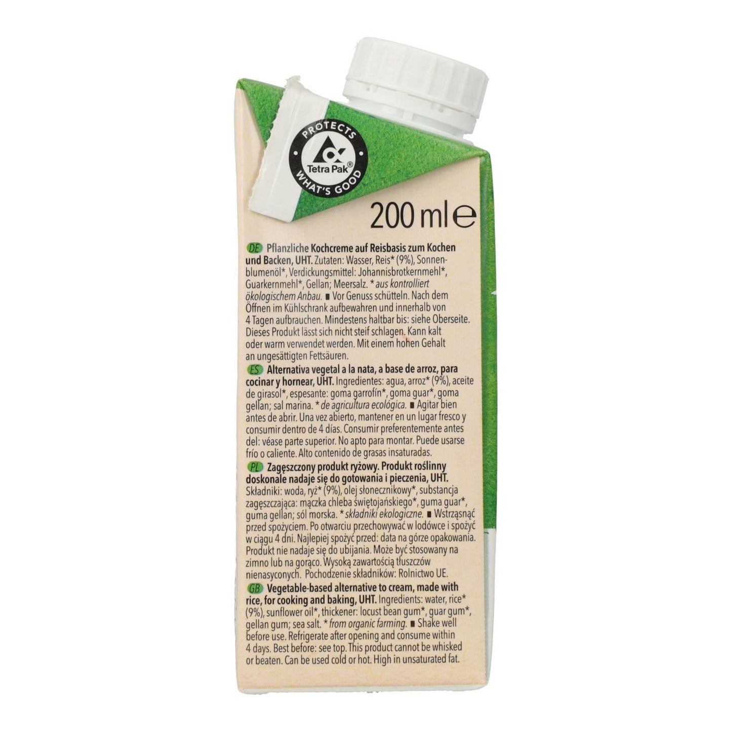 Veganistische kooksaus van biologische rijst Natumi, 200 ml