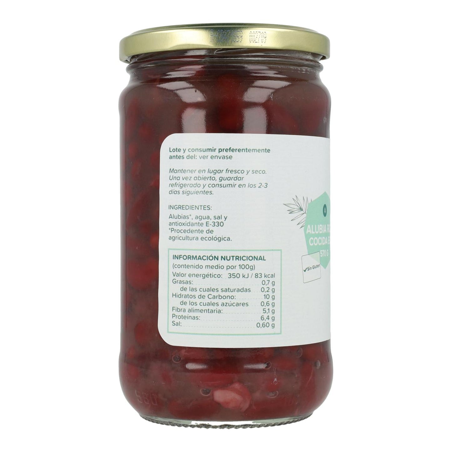 Röda bakade bönor ECO Planeta Huerto 570 g