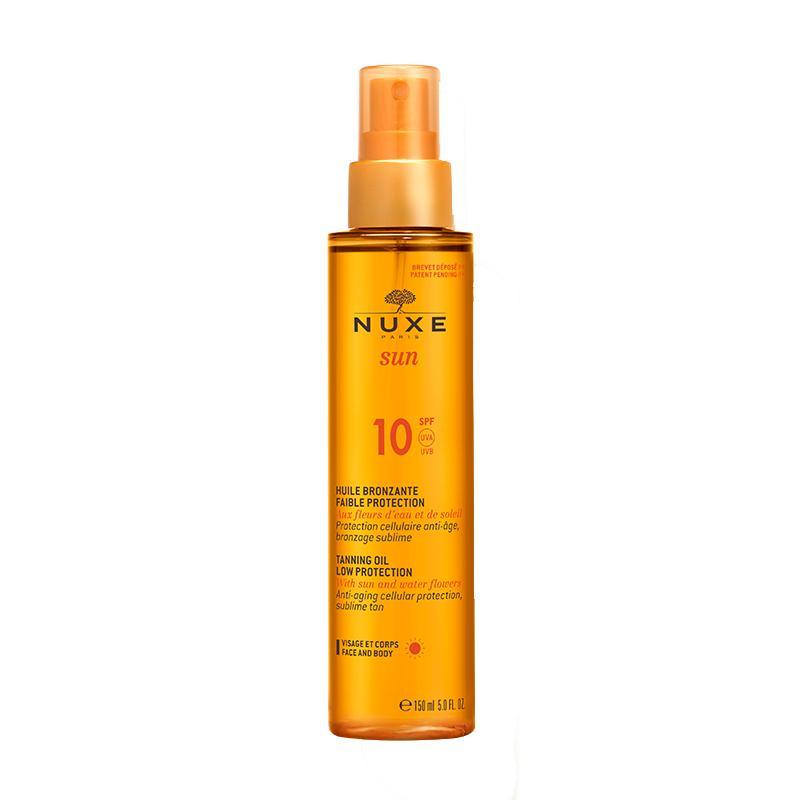 Nuxe Sun Olej do opalania twarzy i ciała o niskim stopniu ochrony SPF10 Nuxe 150 ml