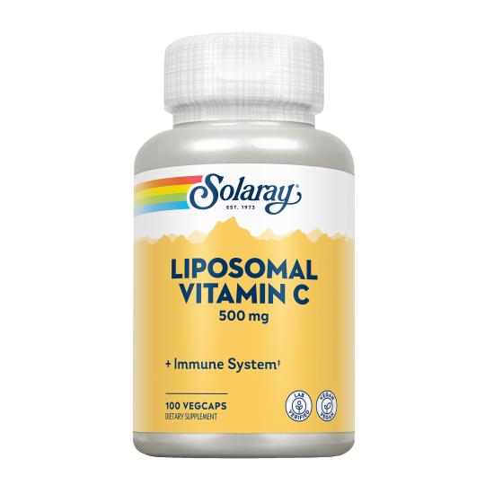 Vitamina C liposomiale 500 mg Adatto ai vegani SOLARAY 100 Vegcaps