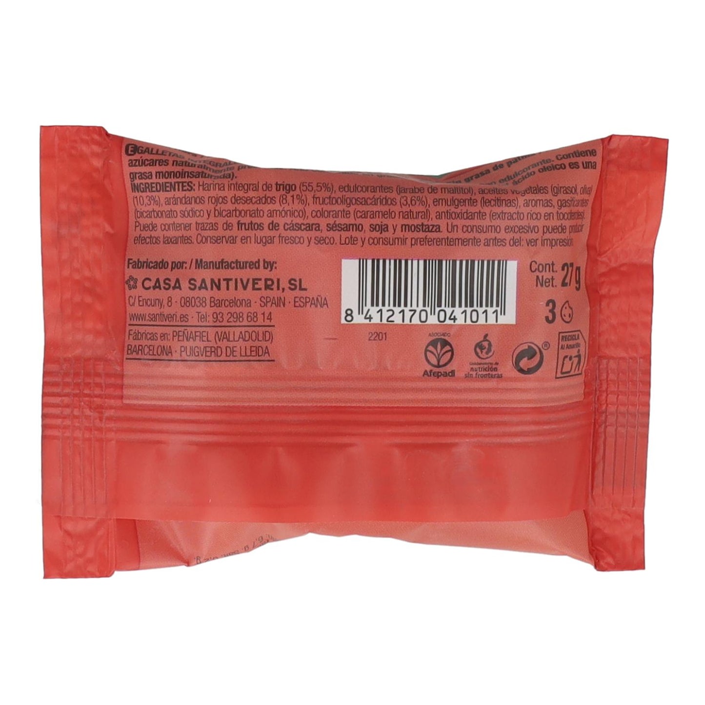 Biscotti Digestive Mirtilli 0% 3 pz