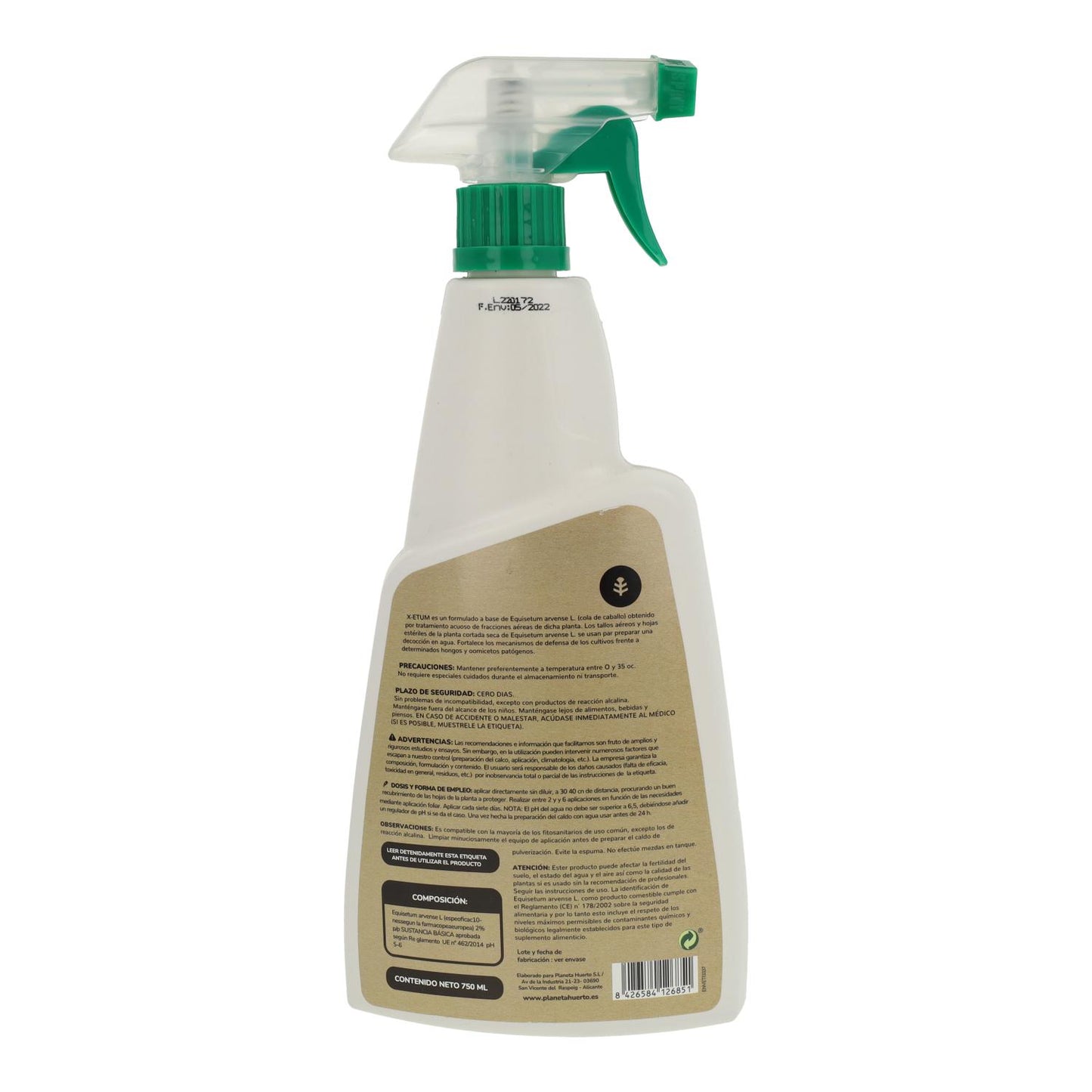 Ready-to-use Horsetail Fungicide Planeta Huerto 750 ml