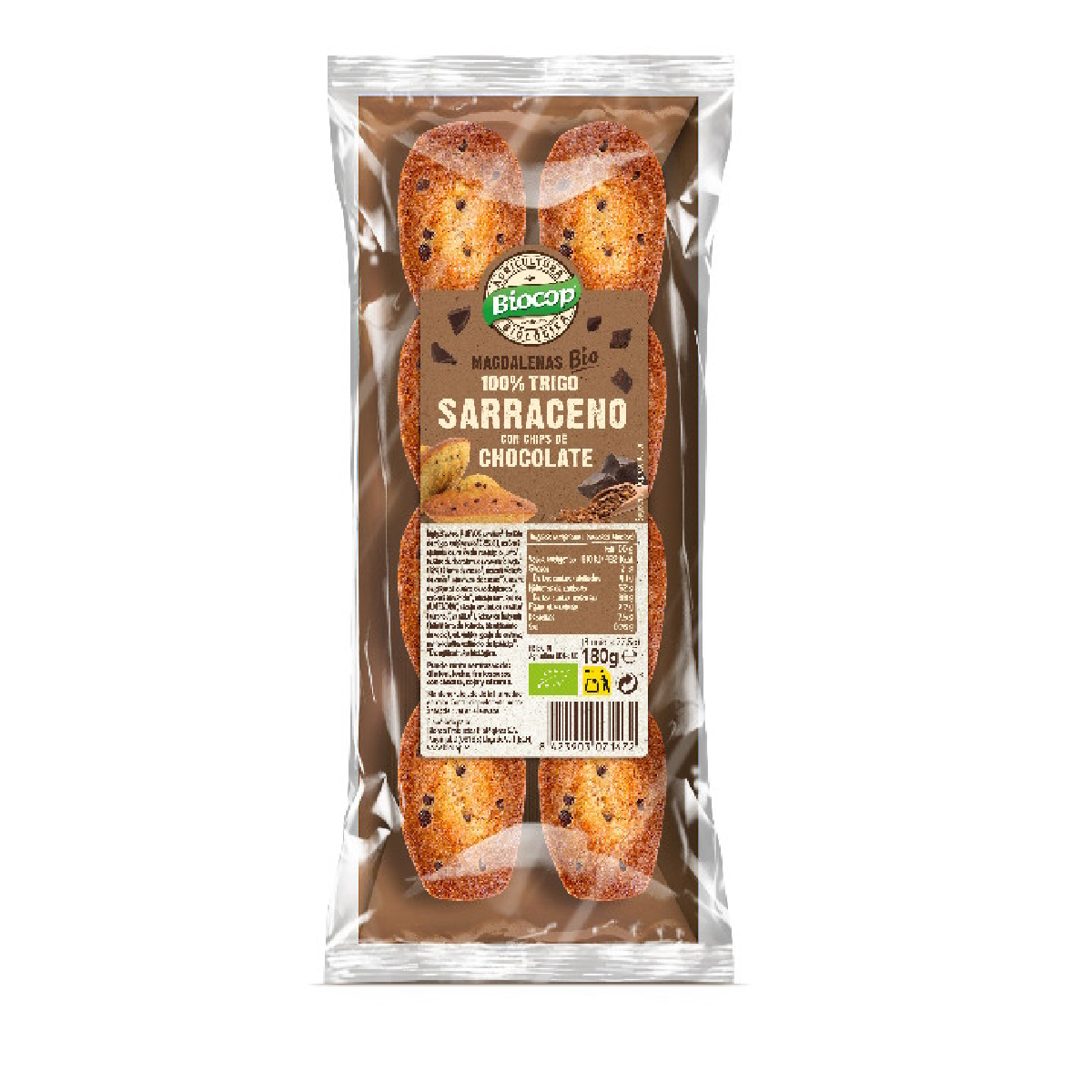 Buchweizenmuffins mit Schokoladenstückchen Biocop 180g