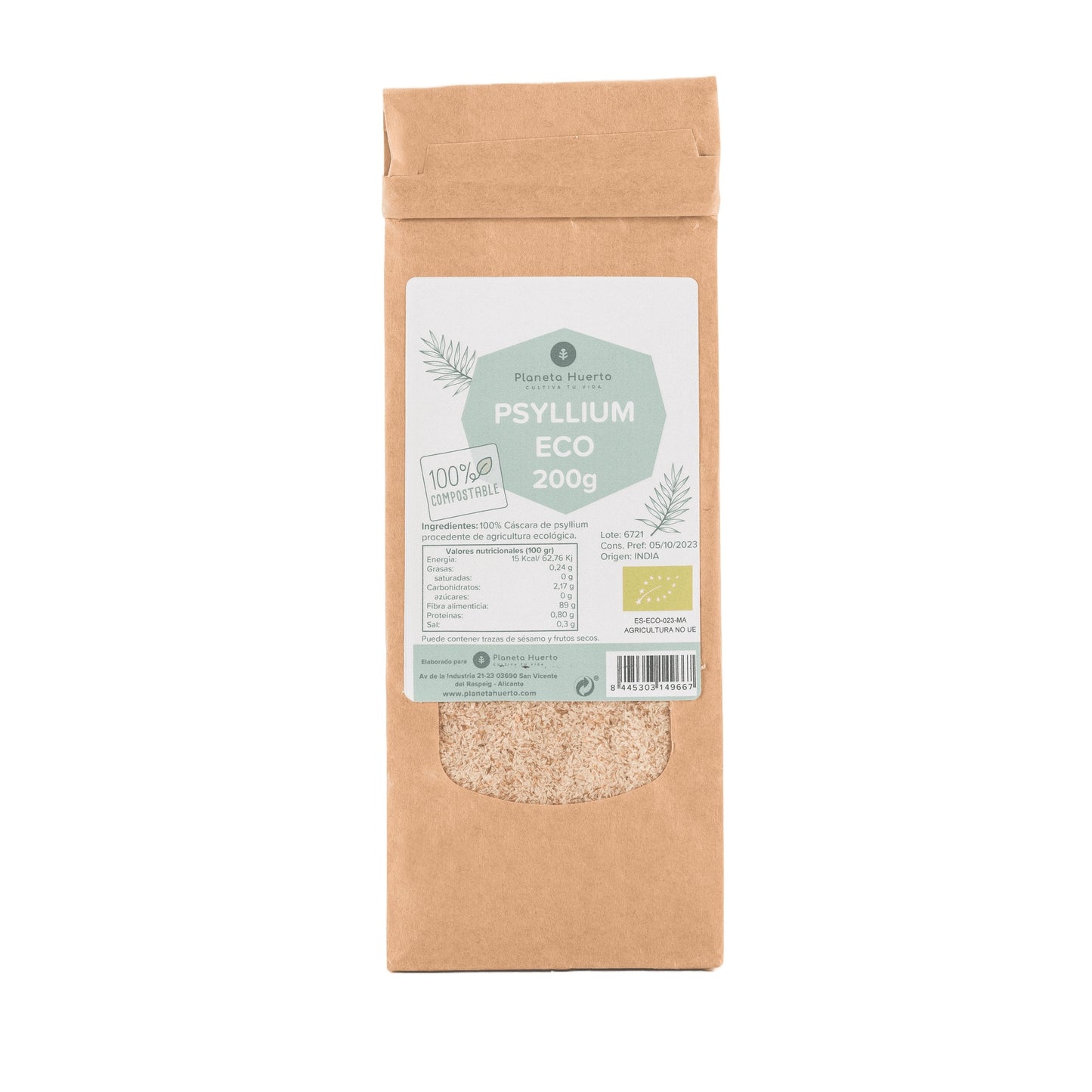 Psyllium Husk ECO Planeta Huerto 200 g