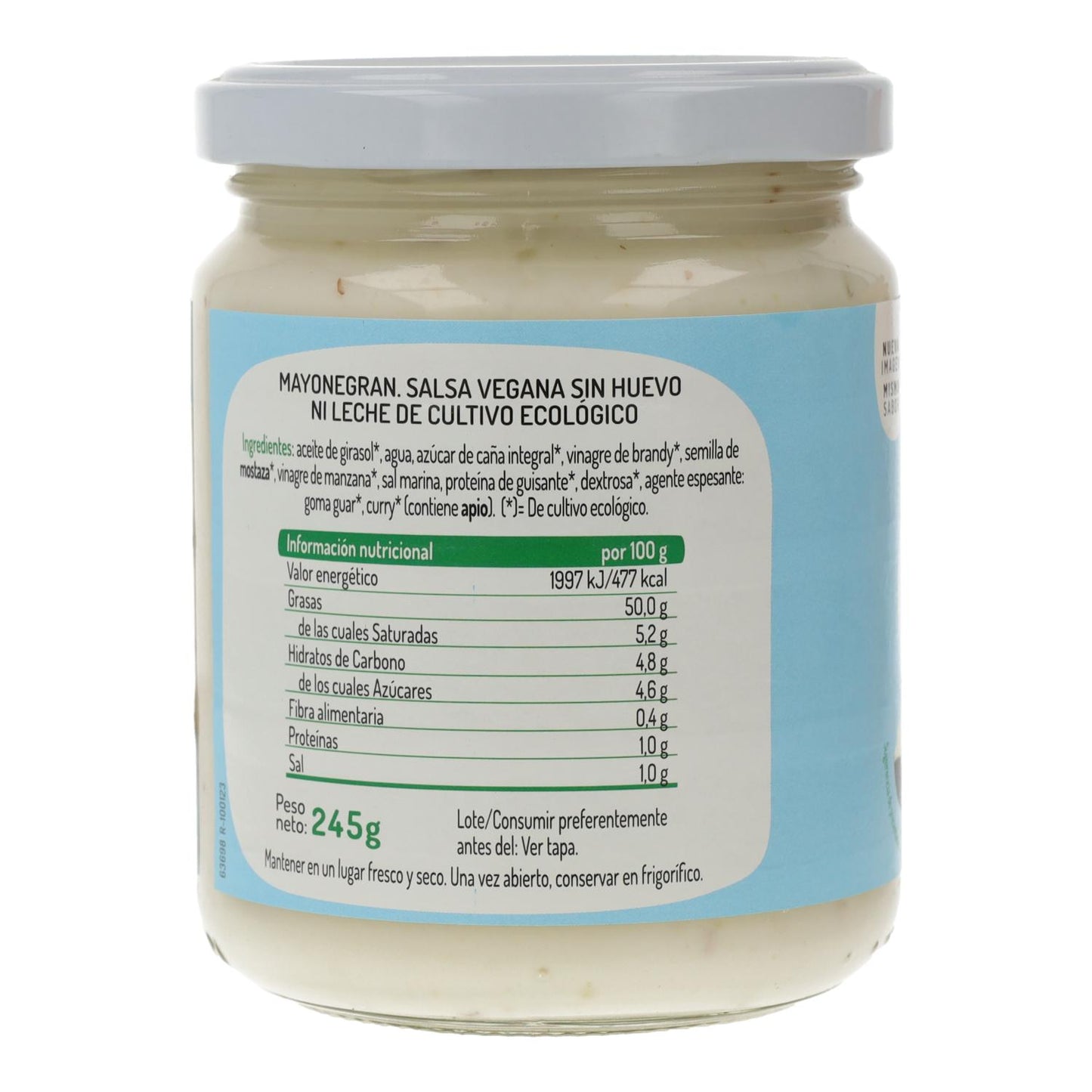 Mayonegran eivrije biologische mayonaise El Granero, 245 g