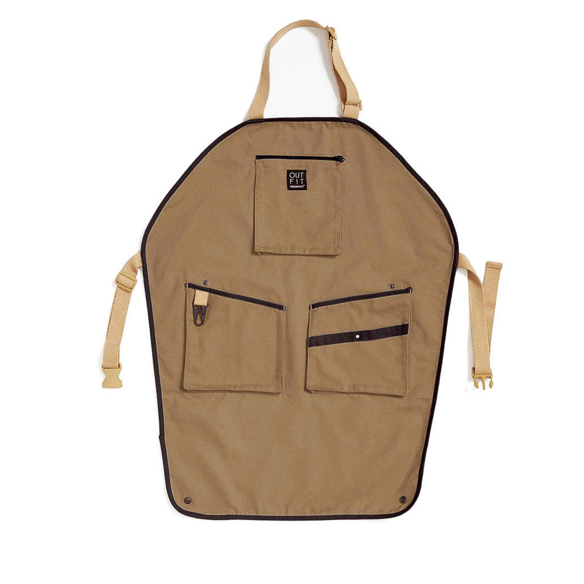 Verdemax beige long garden apron, one size fits all