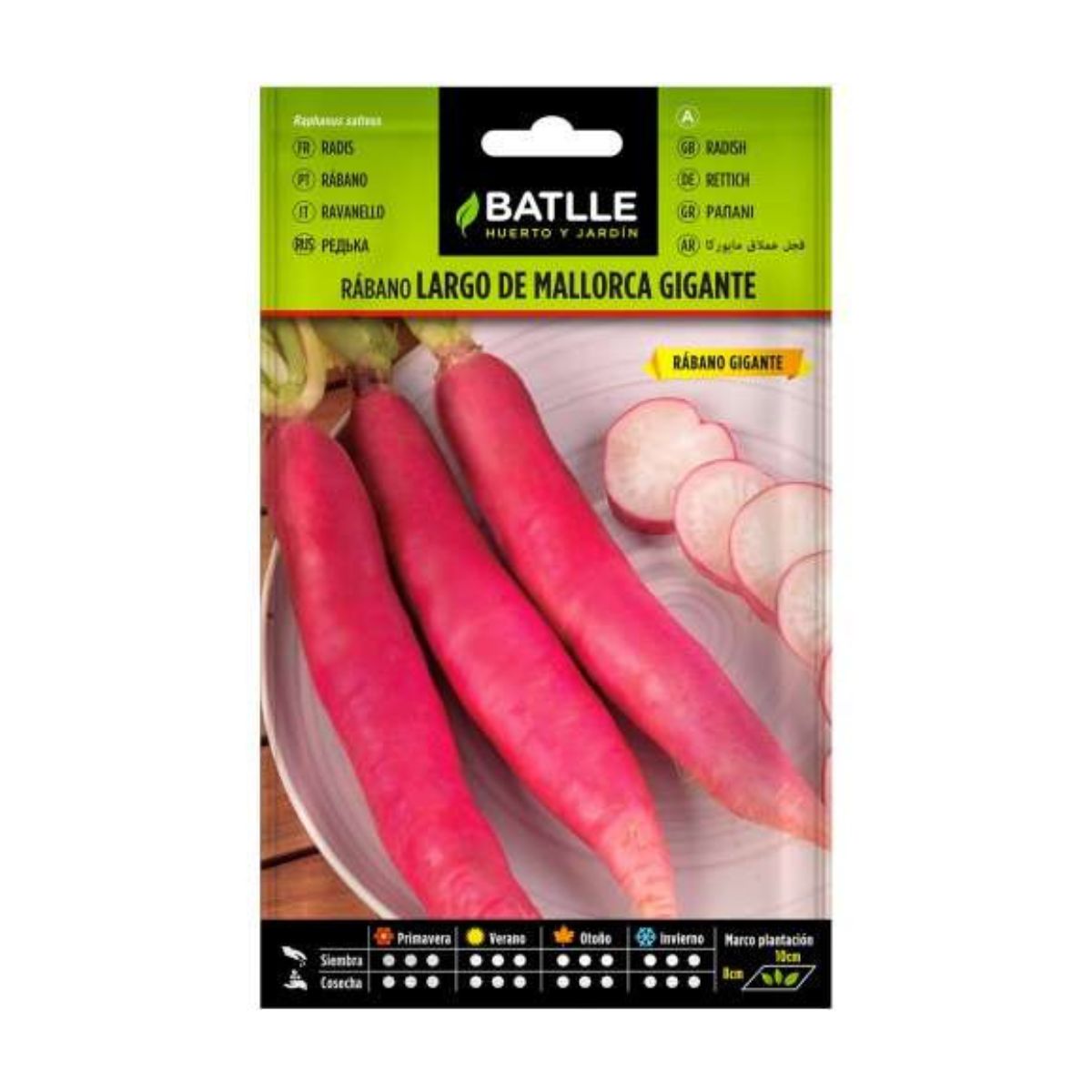 Giant Mallorcan Long Radish Seeds, Batlle