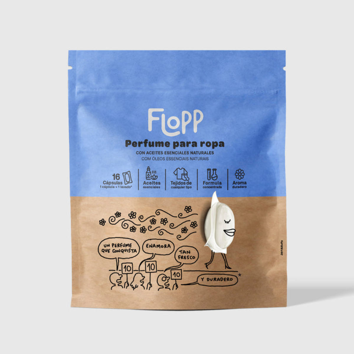 ECO Flopp Wäscheparfüm 16 Kapseln