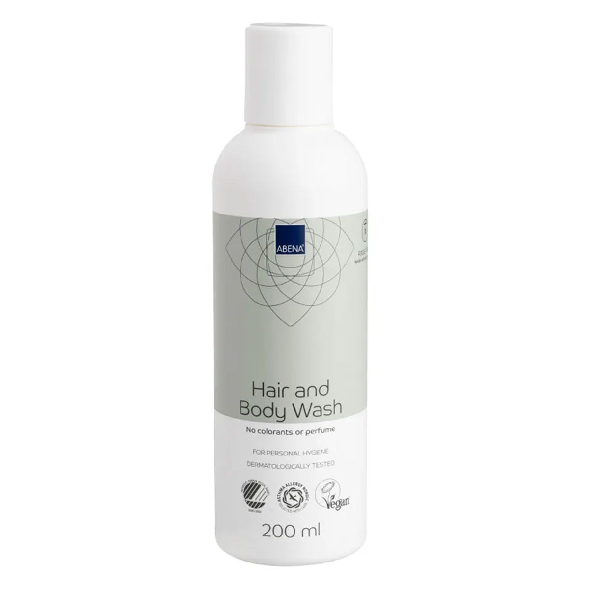 Gel doccia e shampoo senza risciacquo Abena 200 ml