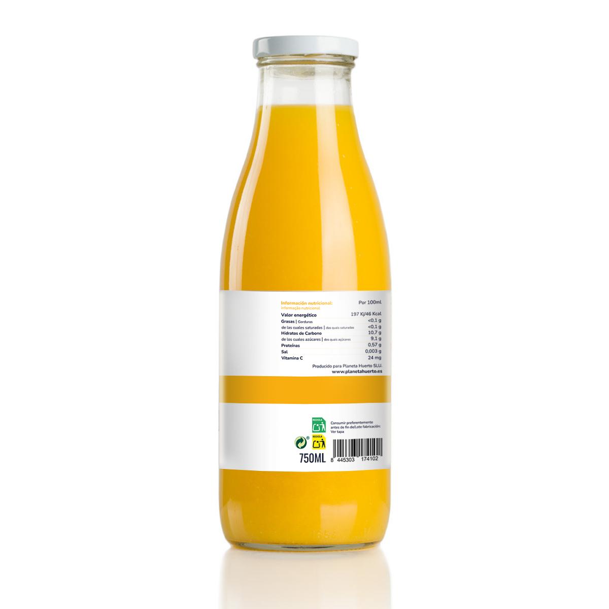 Sinaasappelsap 100% geperst fruit Eco Planet Orchard 750ml
