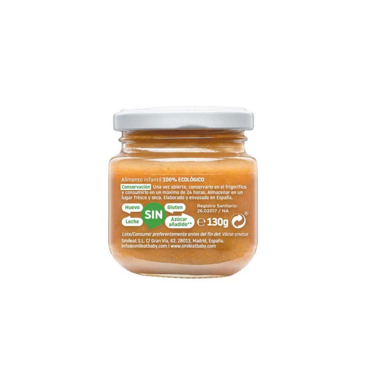 PROMO 3x petits pots BIO poire et pomme +6 mois Smileat, 130 g