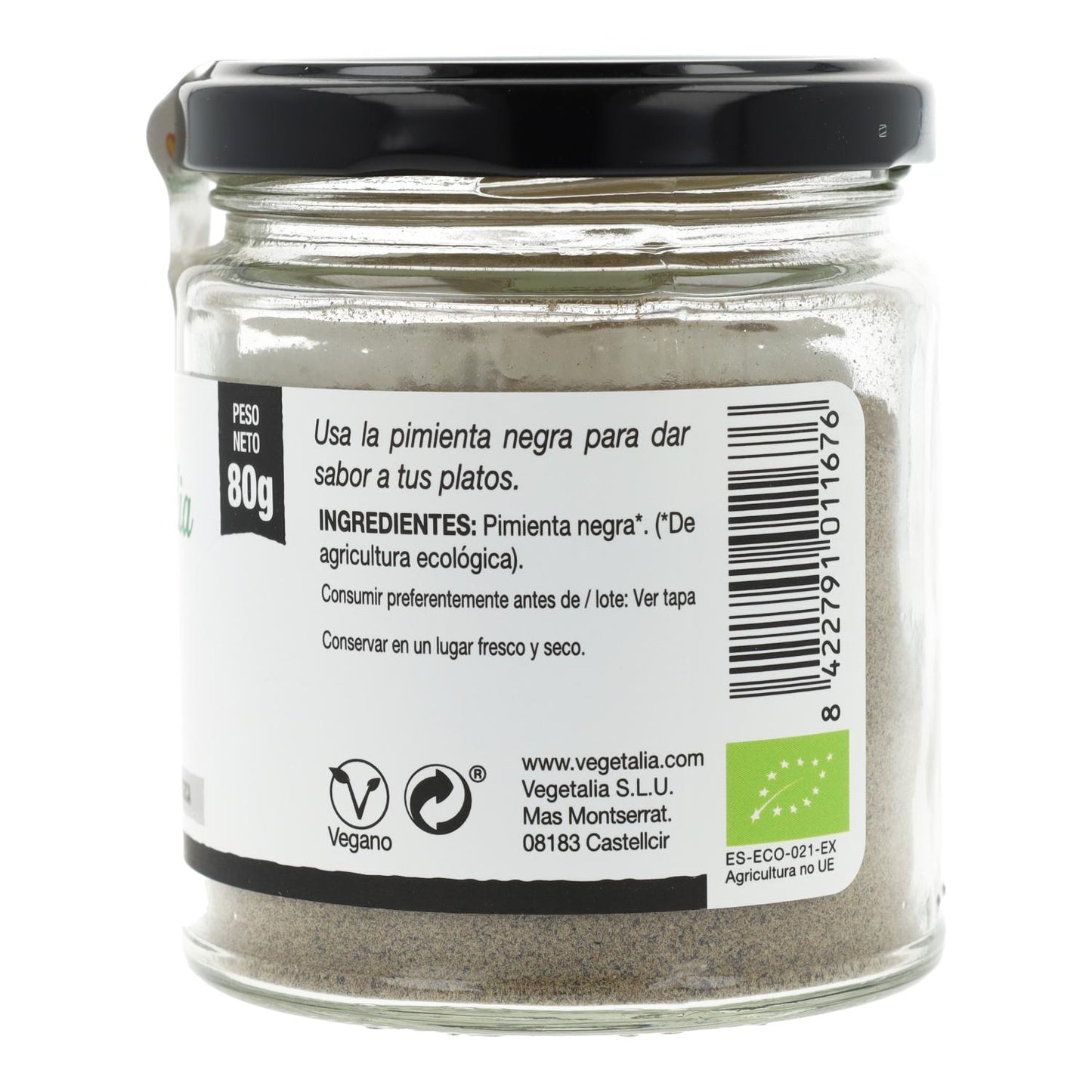 Bio-Pfefferpulver Vegetalia 80 g