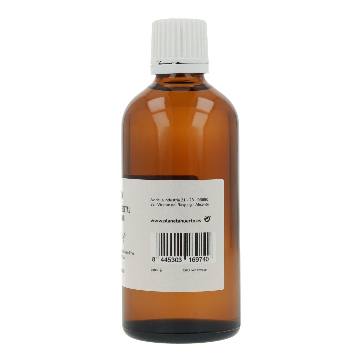 Organic Cold Pressed Castor Oil Planeta Huerto 100 ml