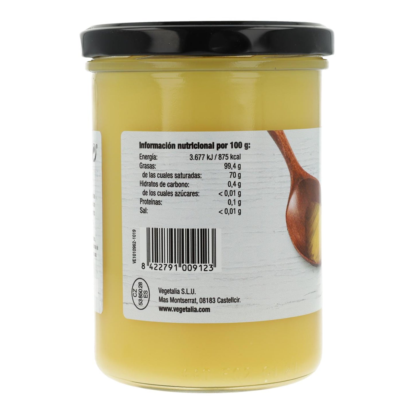 Ghee geklärte Butter 100 % natürlich Vegetalia 450 ml