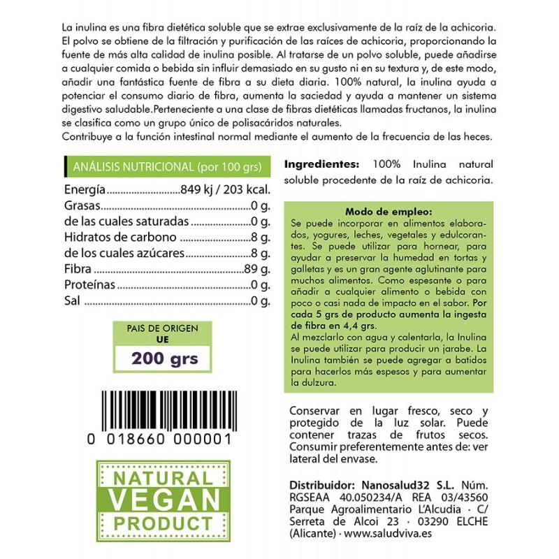 Cichorei-inuline Salud Viva 200 g