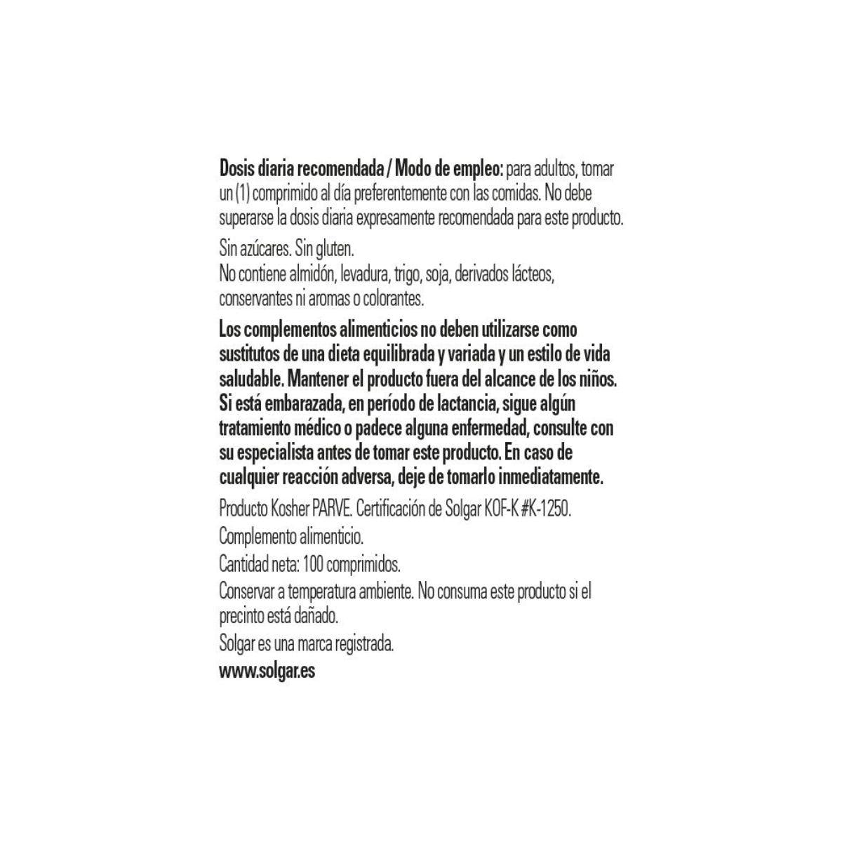 Confezione 2x Vit B12 100mcg Solgar 100 compresse