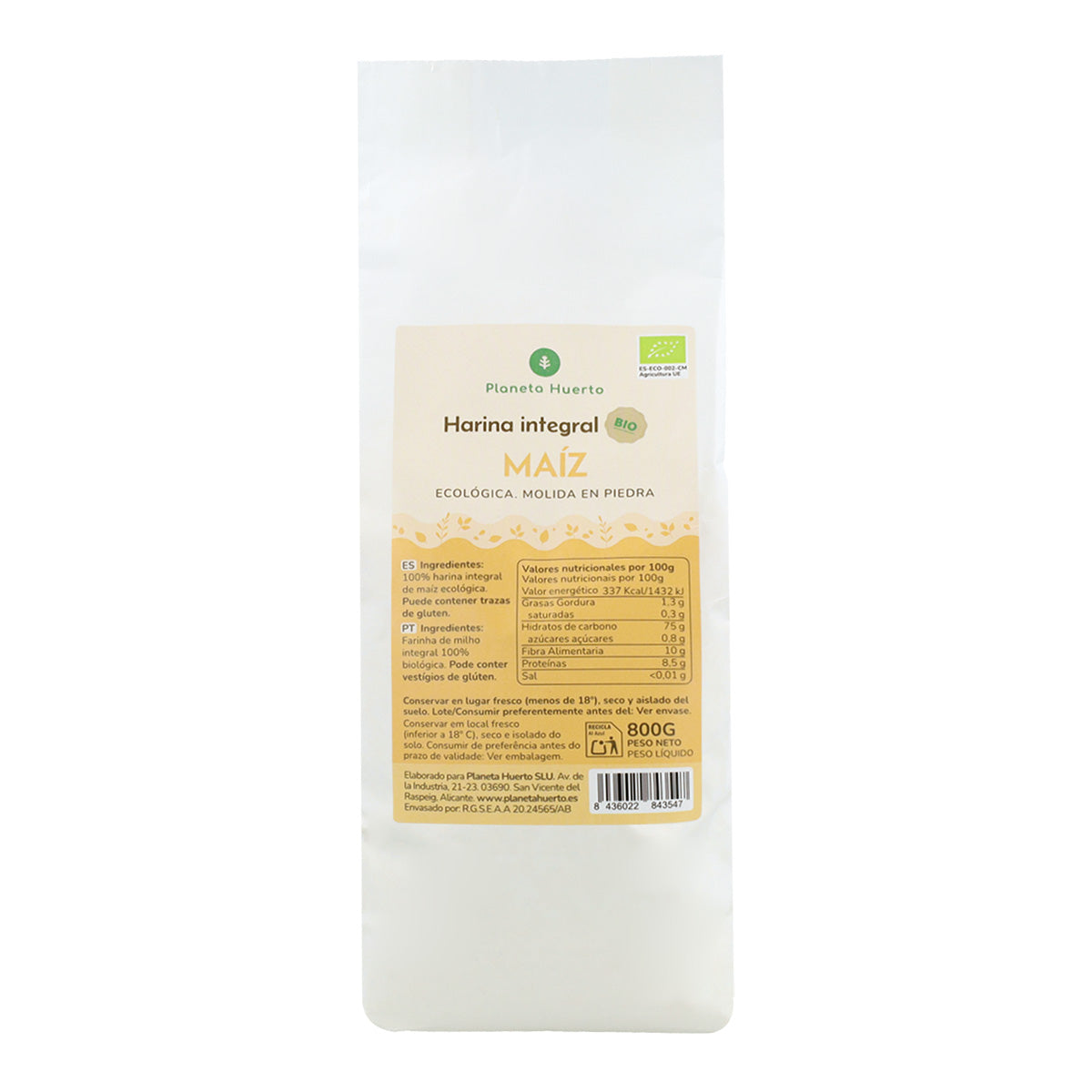 Eco Planeta Huerto Farine de maïs 800 g