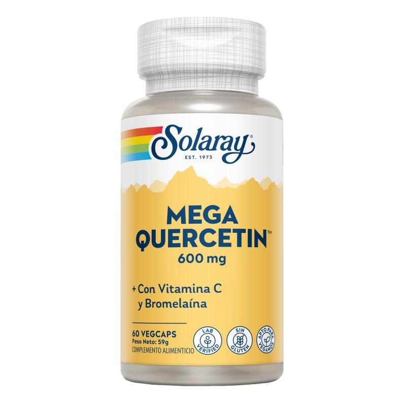 Mega Quercitine 600 mg Solaray, 60 gélules
