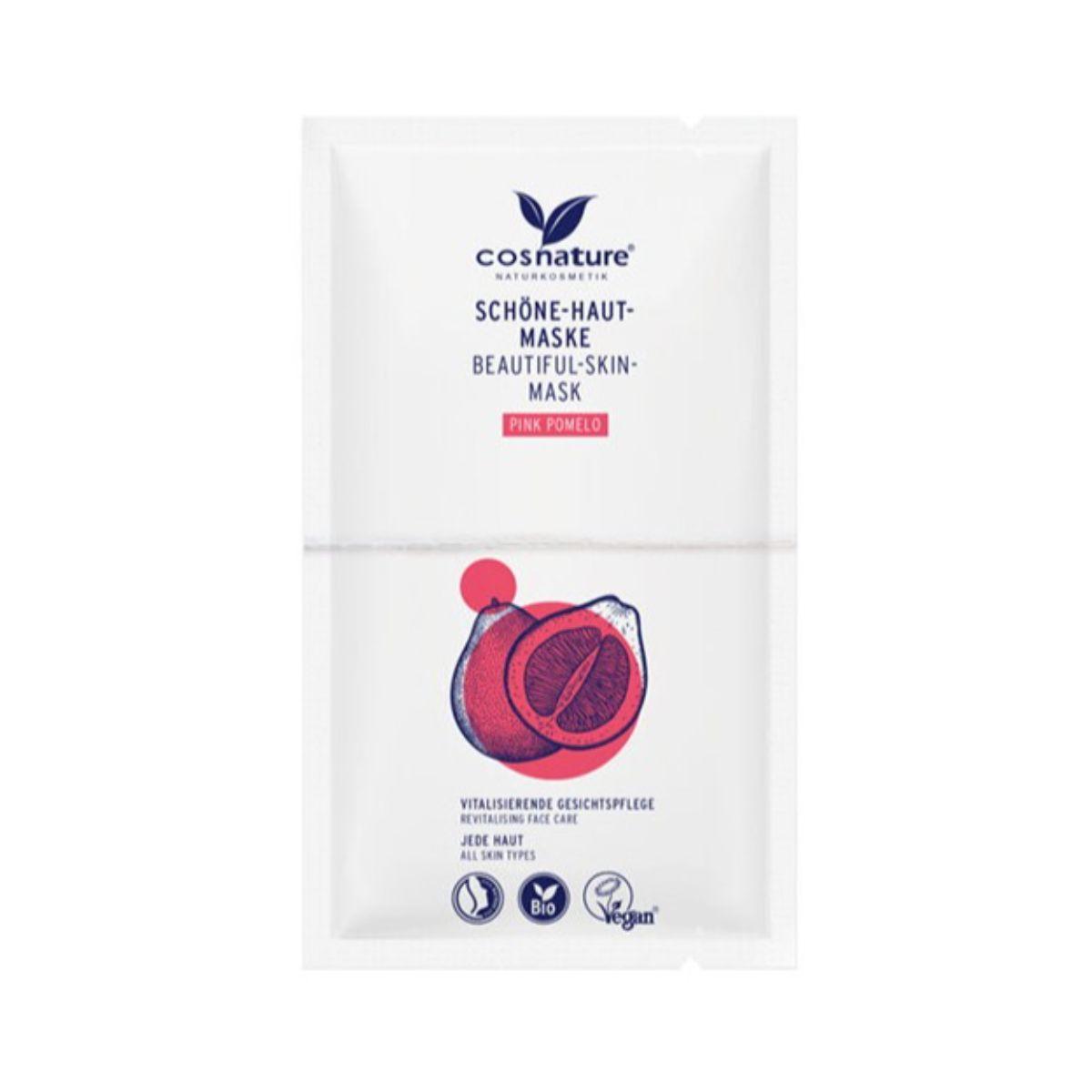 Gezichtsmasker voor een mooie huid met roze grapefruit BIO Cosnature 2 x 8 ml