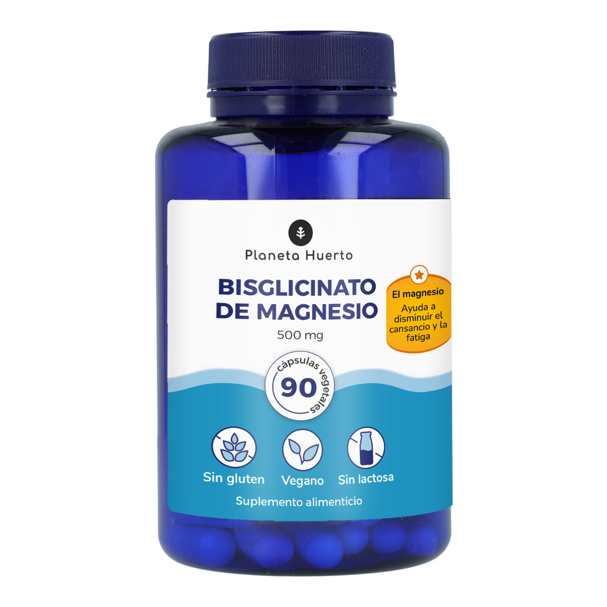 Magnesium Bisglycinat 500 mg Planeta Huerto 90 Kapseln