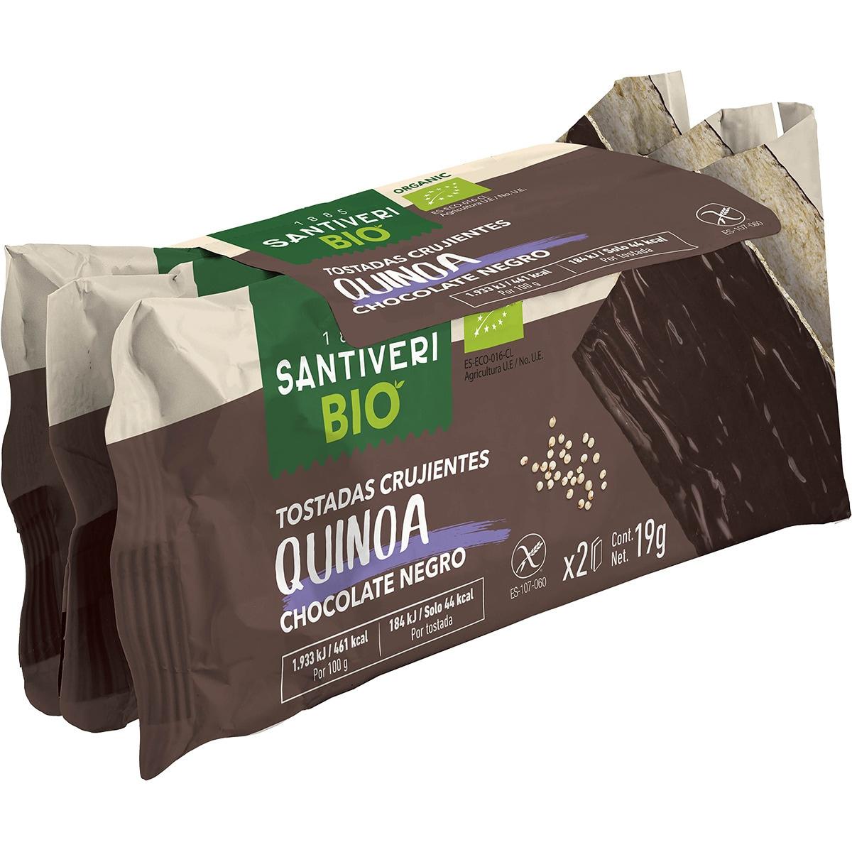 Fette biscottate croccanti con quinoa e cioccolato fondente BIO 3x57 g