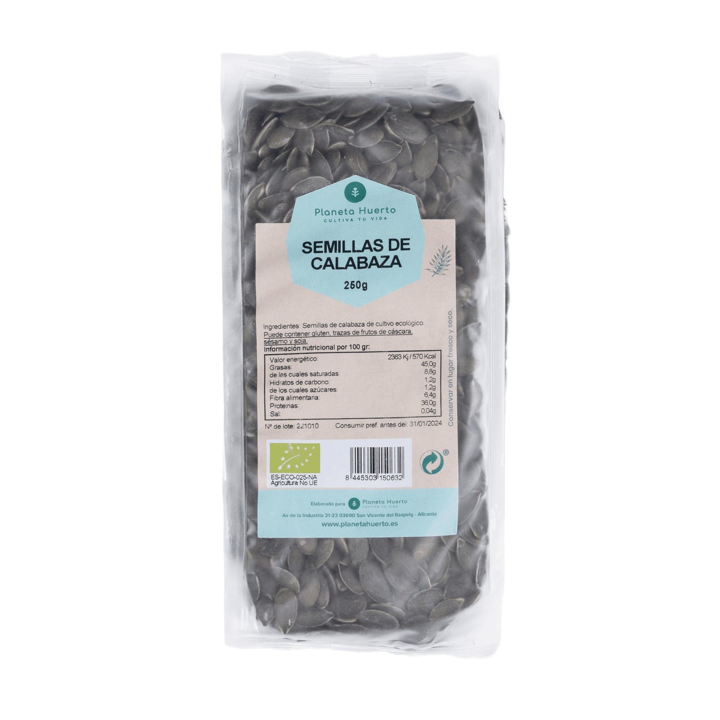 ECO Graines de citrouille Planeta Huerto 250 g