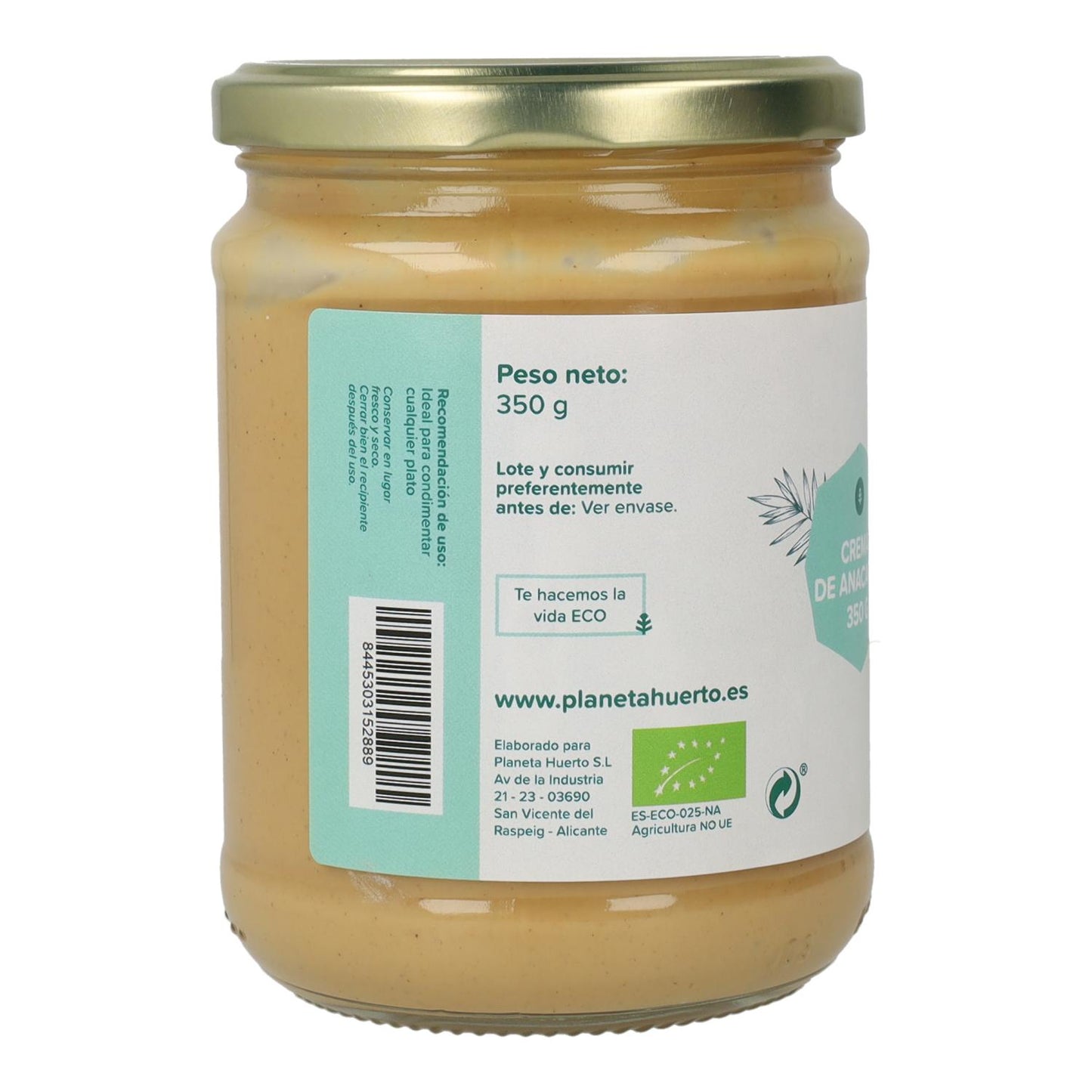 Cashew-Creme ECO Planeta Huerto 350 g