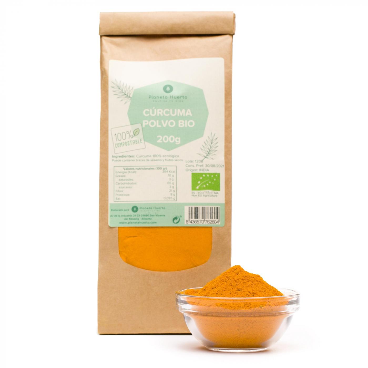 Kurkumapulver ECO Planeta Huerto (200g Beutel)