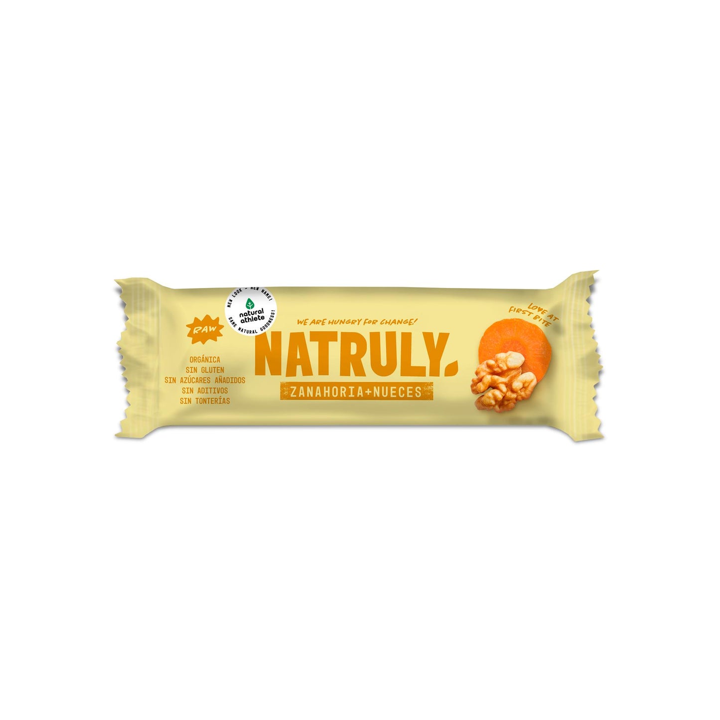 Natruly organic raw carrot and walnut bar 40 g