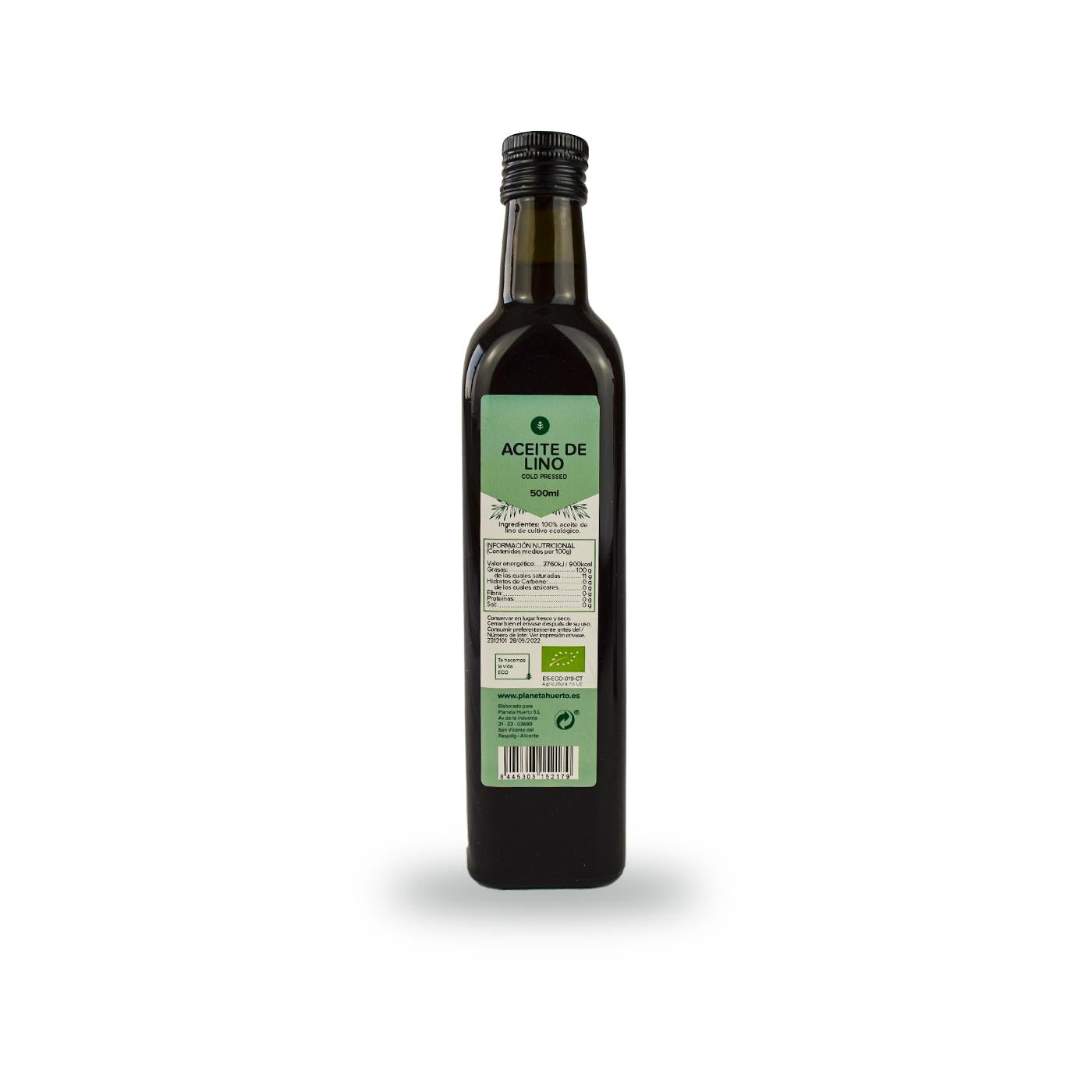 Kallpressad linfröolja Planeta Huerto 500 ml