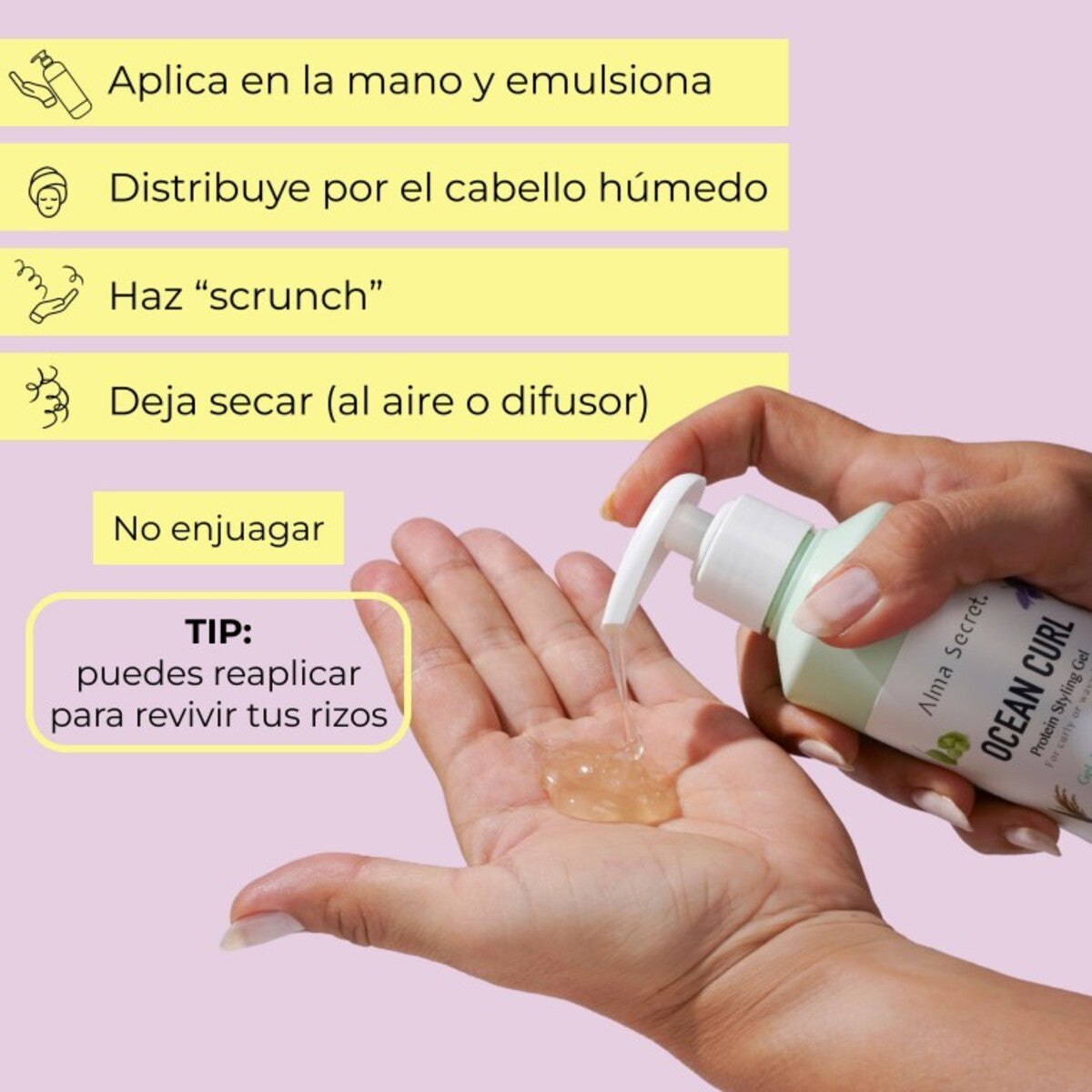 Ocean Curl Curl Defining Gel, Alma Secret, 250 ml