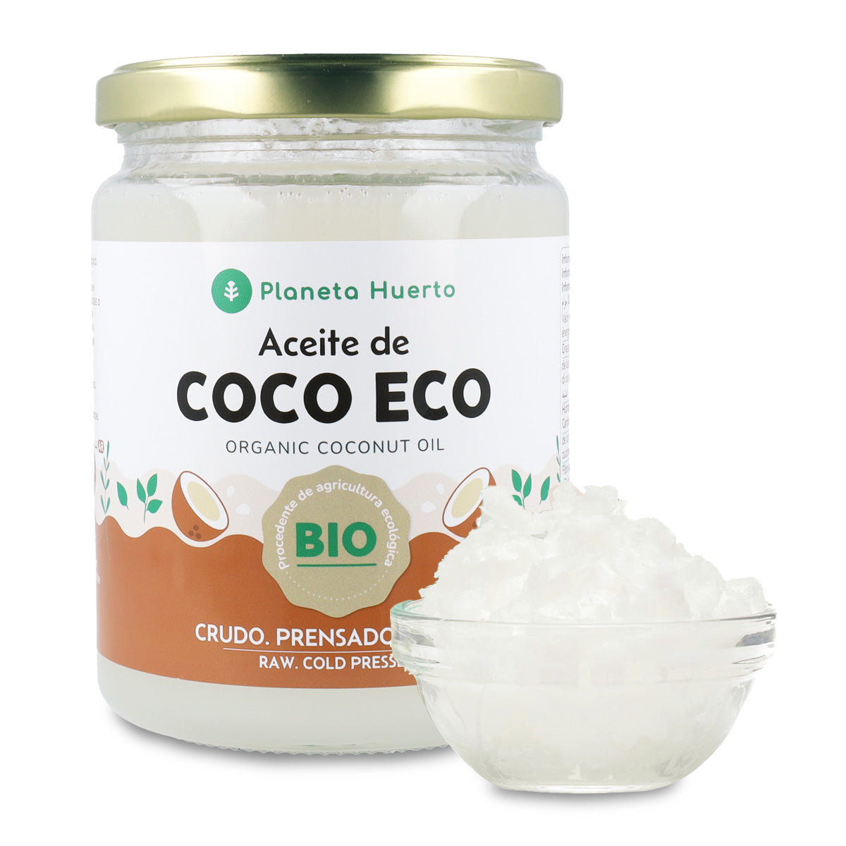 Confezione 2x Olio di cocco vergine ECO Planet Orchard 500 ml