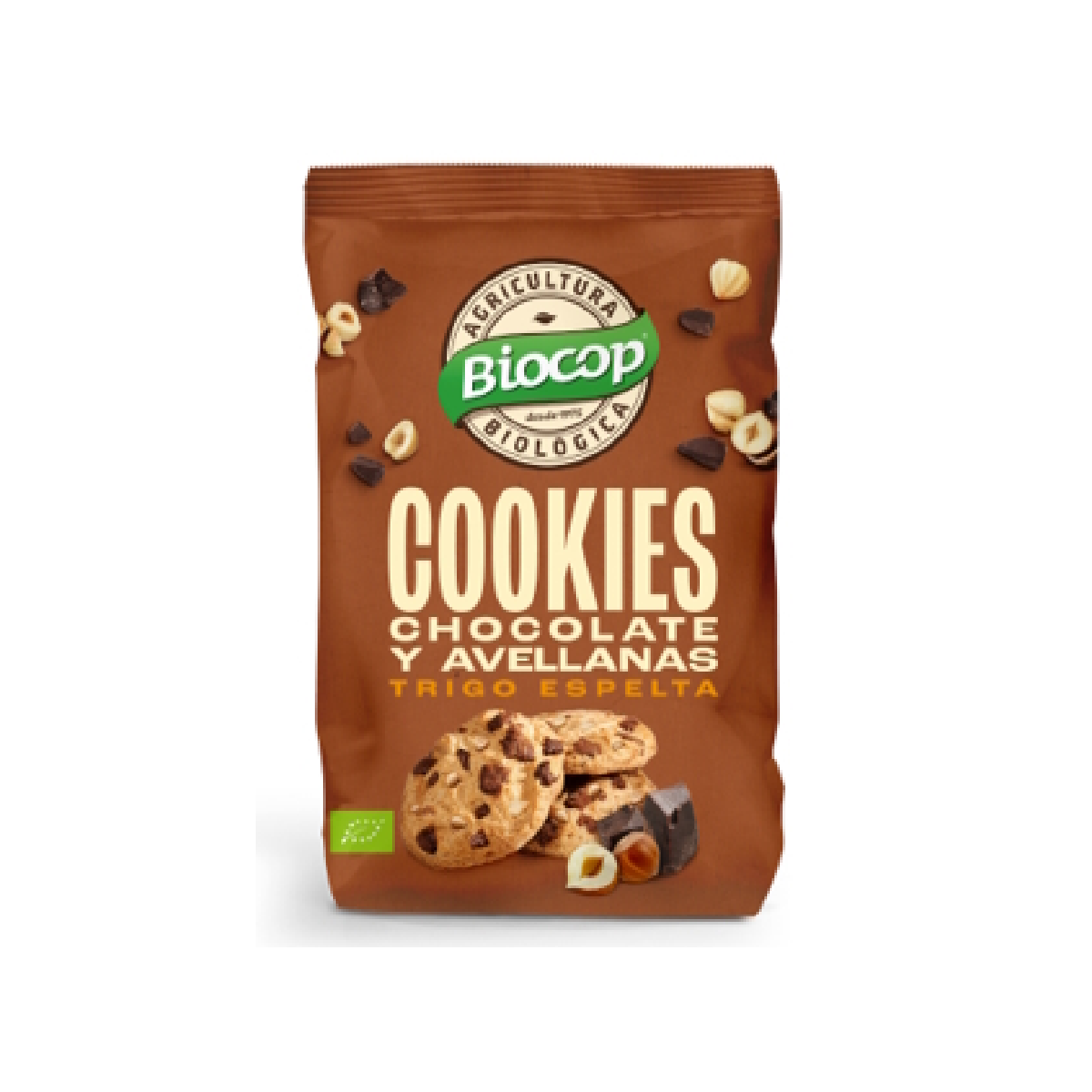 Biocop spelt wheat biscuits with chocolate chips and hazelnuts 200g