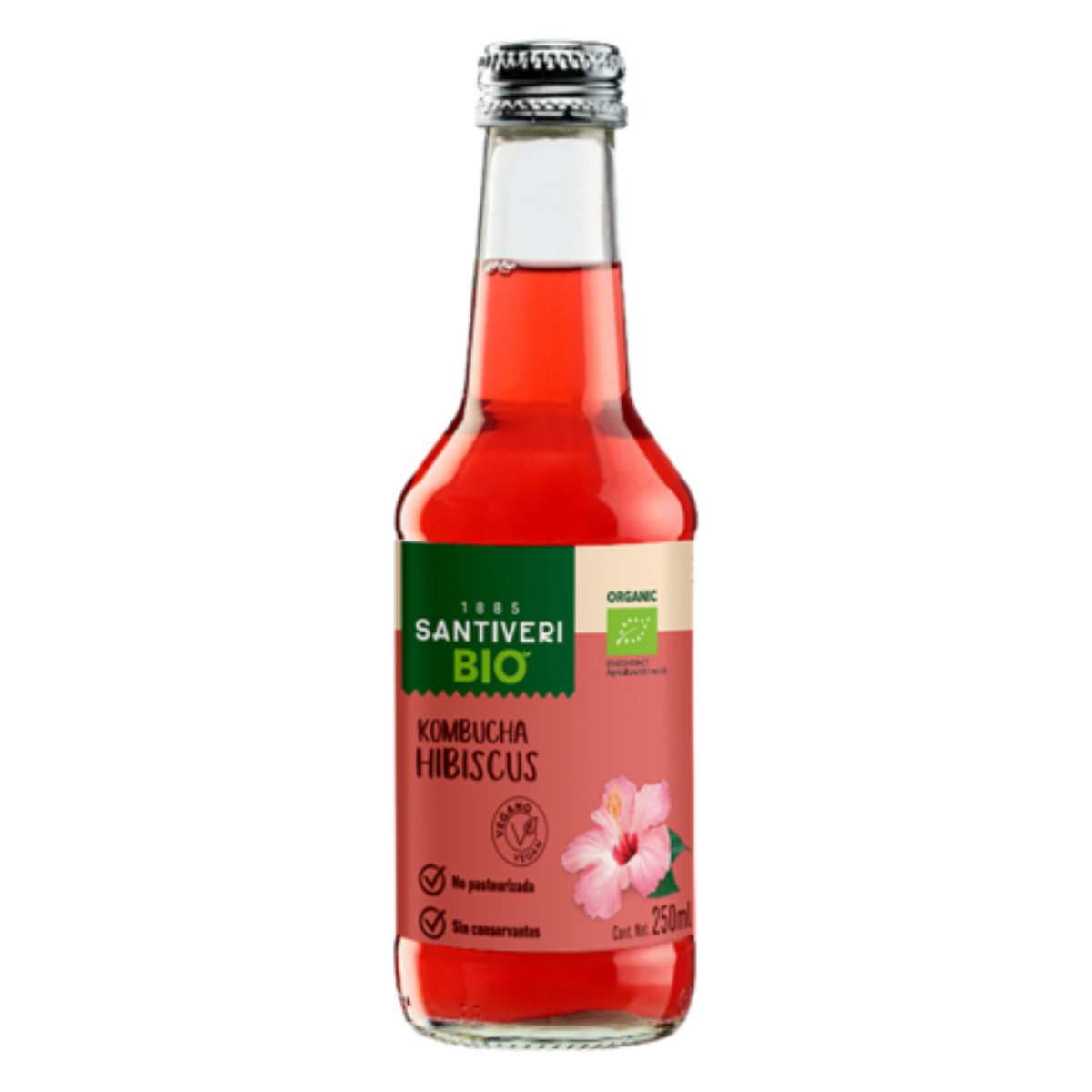 Bio-Kombucha Hibiskus Santiveri 250 ml