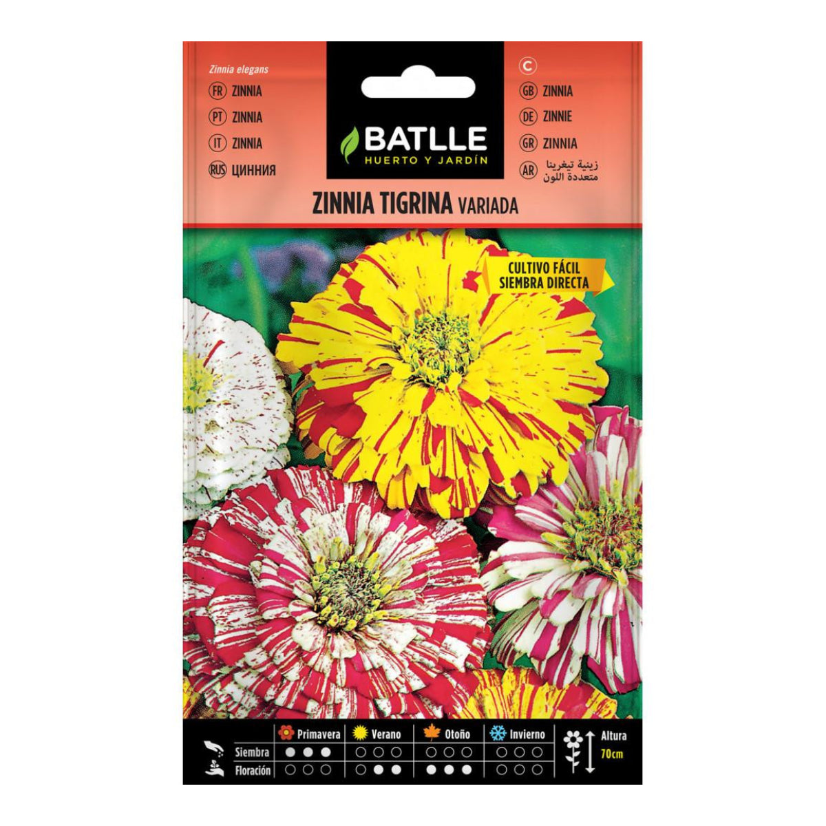 Semi di zinnia tigrina assortiti Batlle