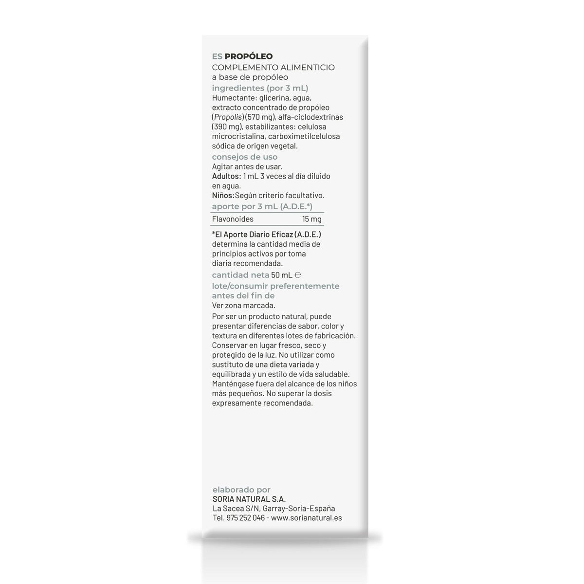 Propolis-extrakt S. XXI Soria Natural 50 ml