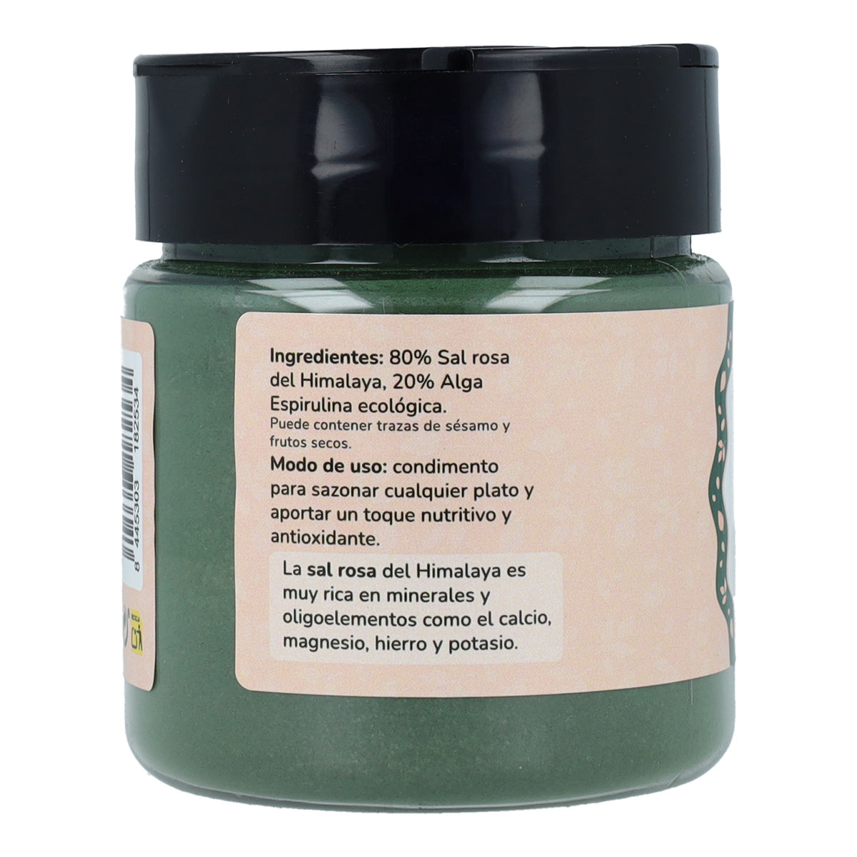 Rosa salt med Spirulina tångpulver ECO Planeta Huerto 100g