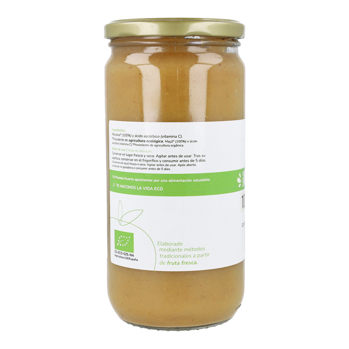 Ongezoete appelcompote Eco Planeta Huerto 750ml