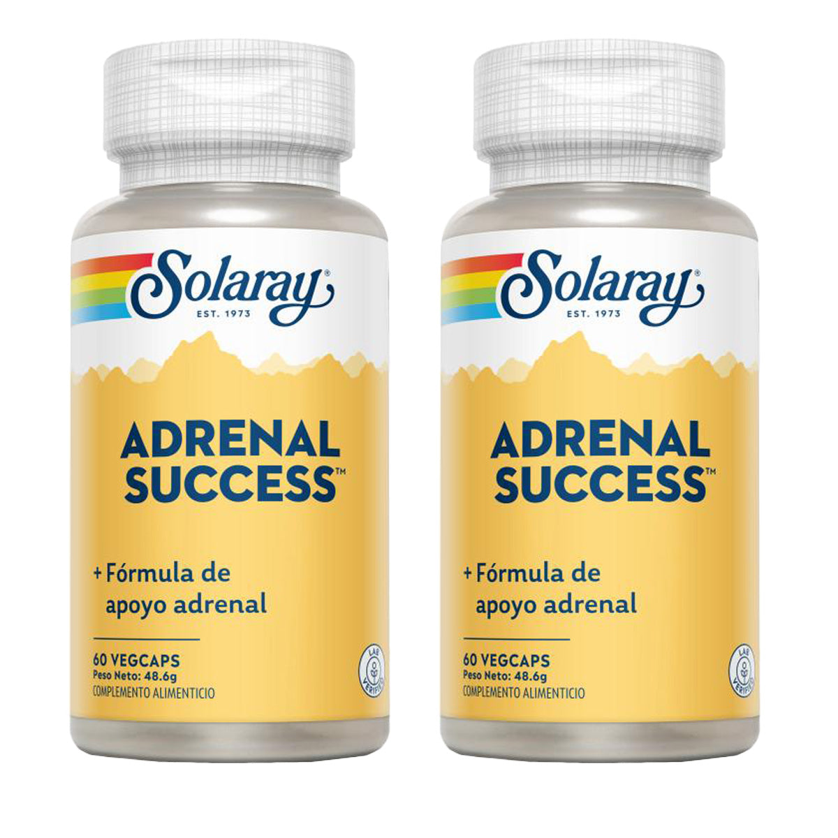 2er-Pack Adrenal Success™- Solaray, 60 VegCaps. Für Veganer geeignet