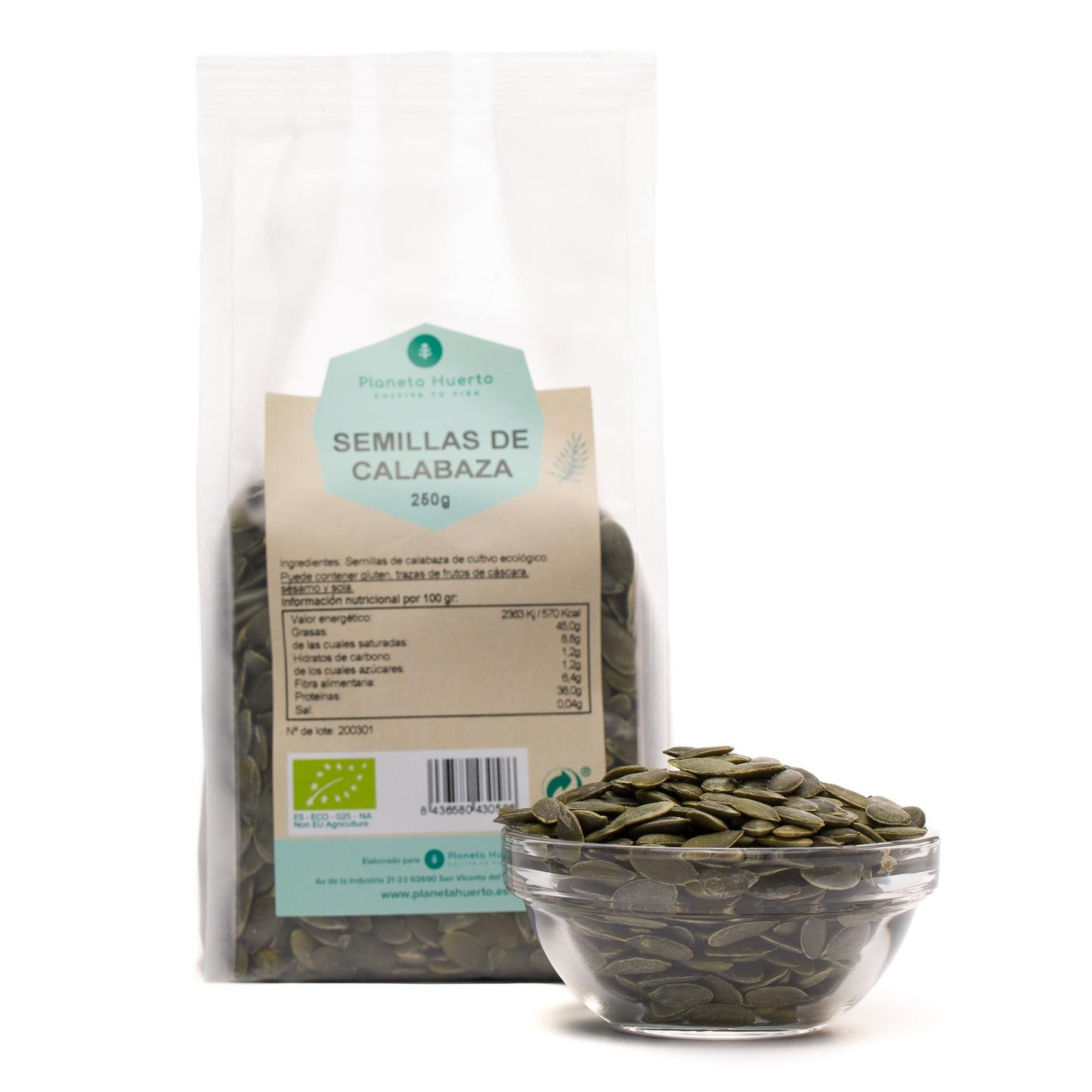 ECO Graines de citrouille Planeta Huerto 250 g