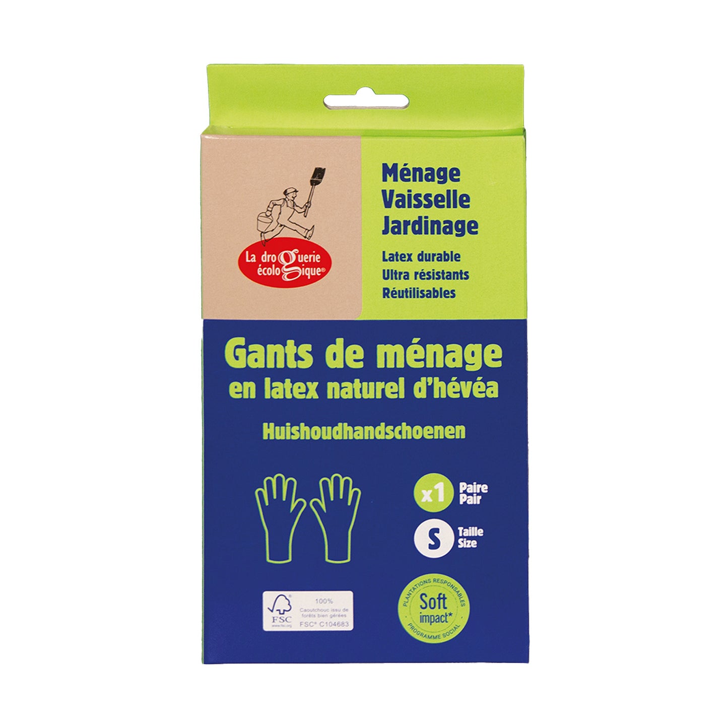 FSC-latexhandschoenen La Droguerie Écologique maat S