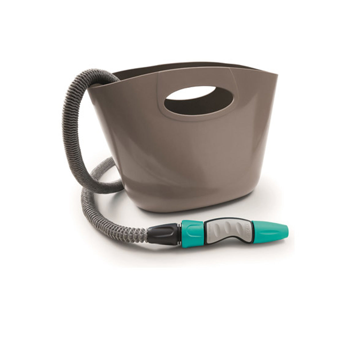 Kit tubo flessibile grigio estensibile in sacchetto di plastica AQUAPOP 15 m