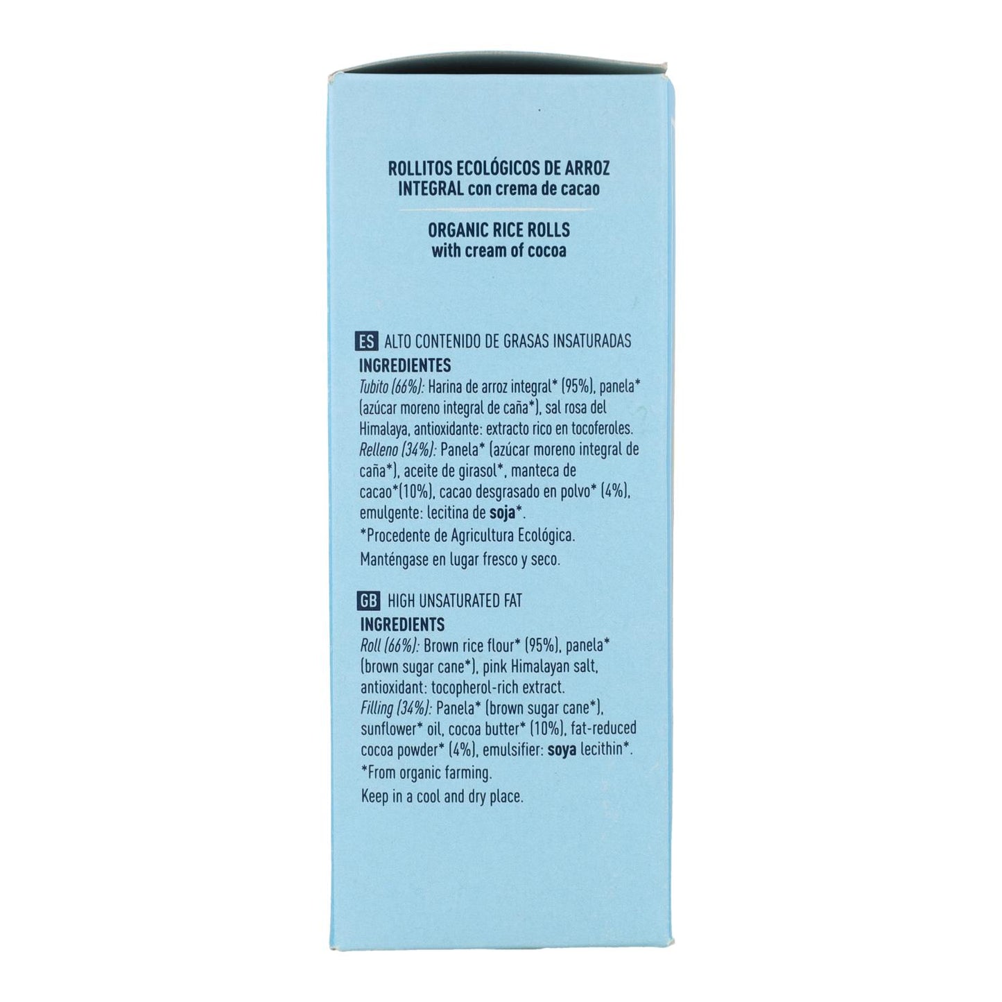 Reisröllchen mit Kakaocreme Soria Natural 4 x 25 g