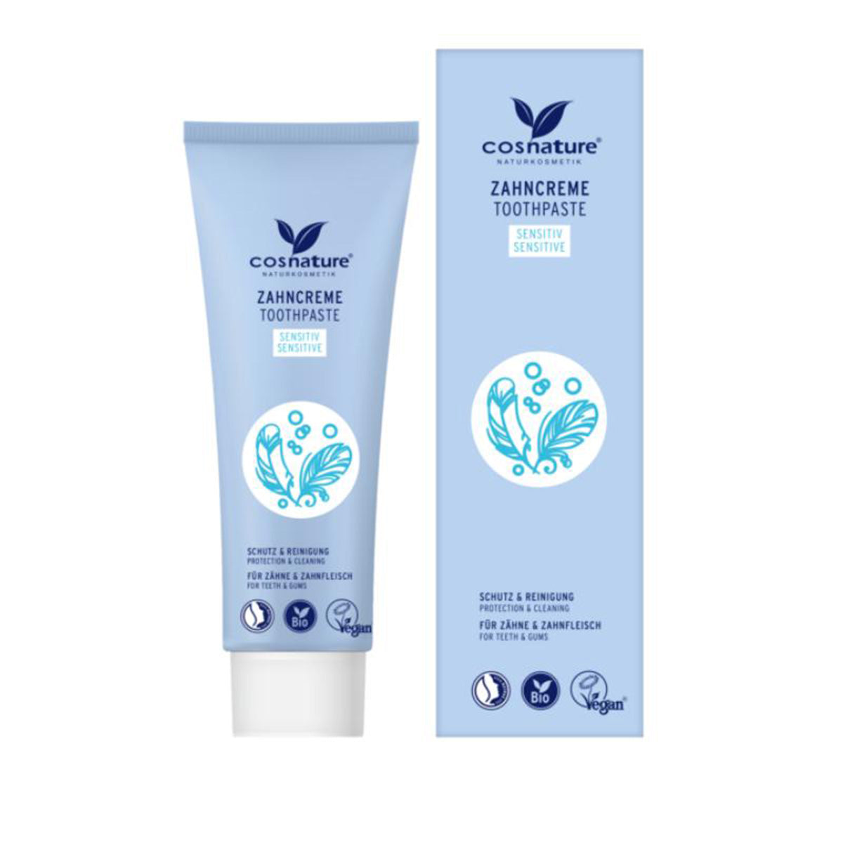 Dentifrice au fluor Sentiive, Cosnature, 75 ml