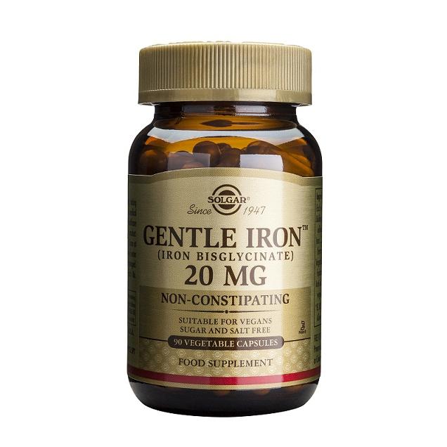 Ferro Gentle ® Ferro bisglicinato Capsule vegetali Solgar 180 compresse