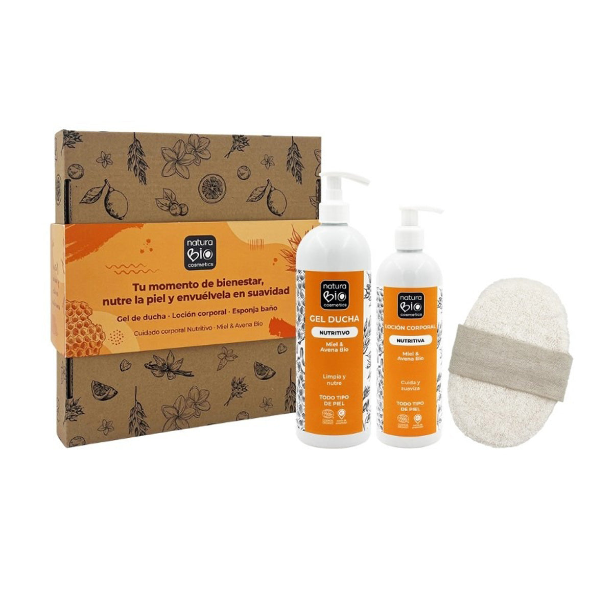 Pack Hygiène et soins corporels nourrissants + Coffret cadeau NaturaBIO Cosmetics