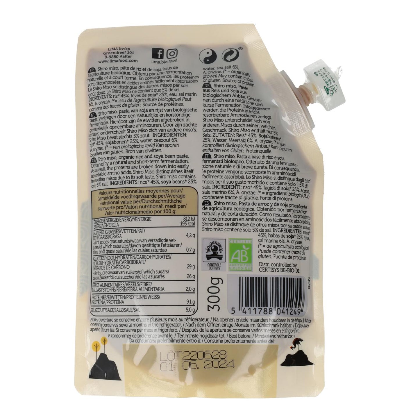 Bio-Miso Shiro Limette ECO 300 g