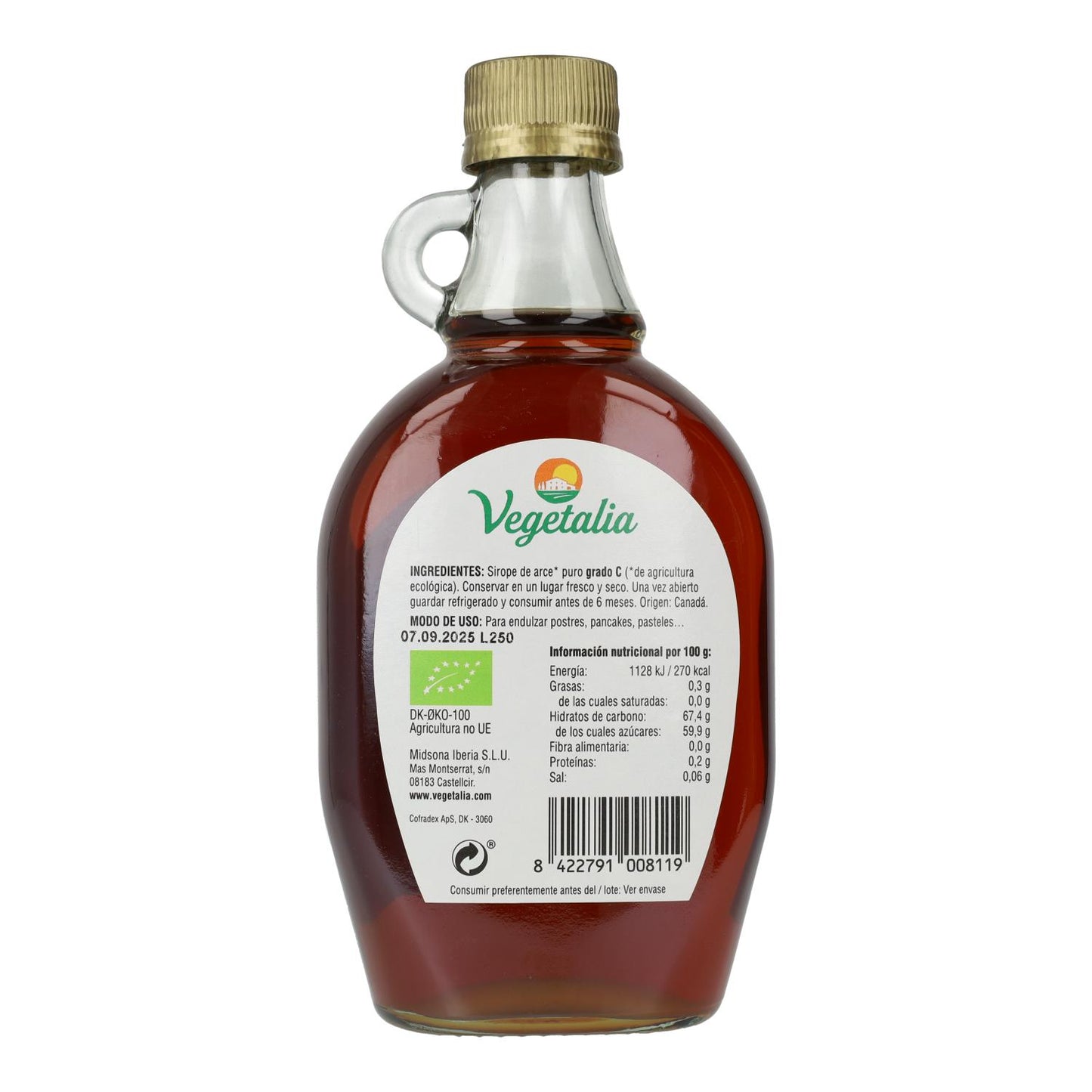 Ahornsiroop graad C Vegetalia 375 ml