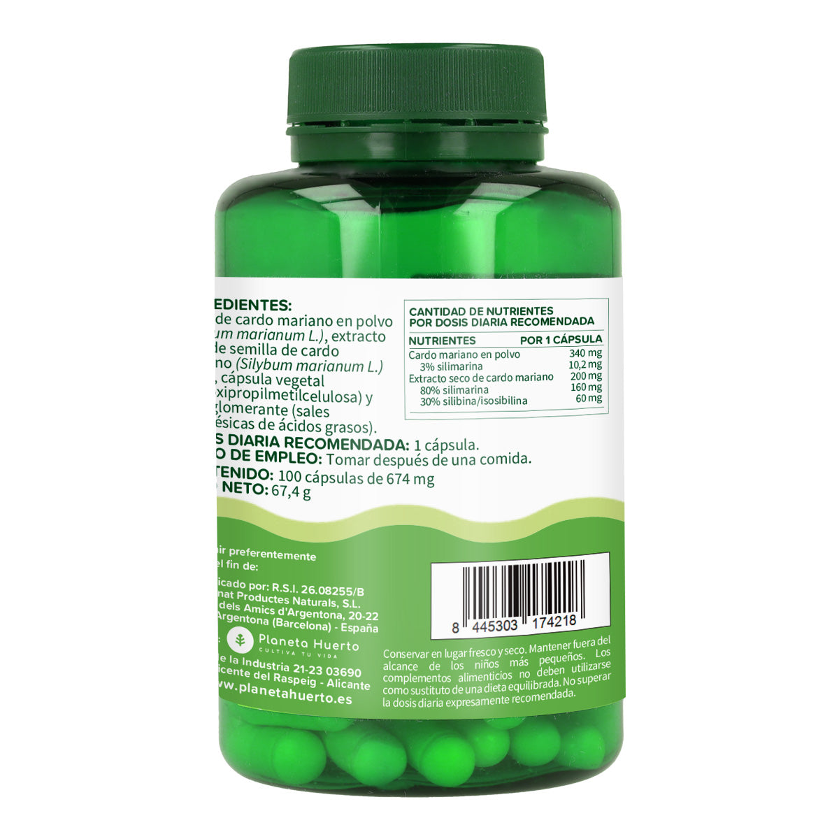Mariadistel Planeta Huerto 100 capsules