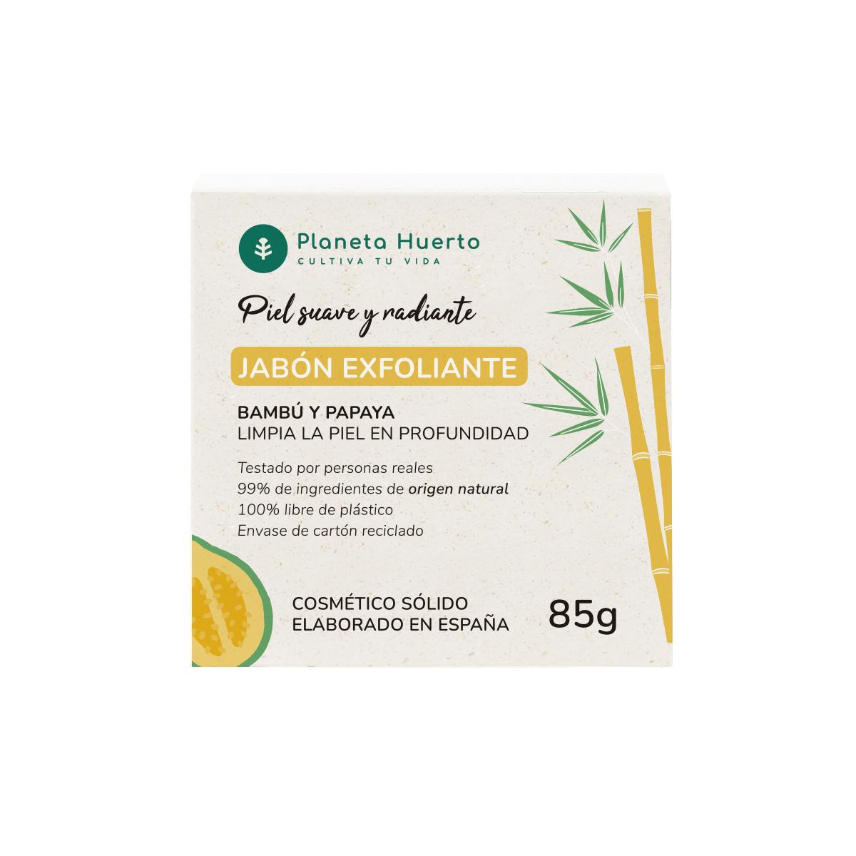 Exfoliërende zeep met papaja-extract Planeta Huerto 85 g